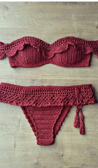 43+ Modern Crochet Bikini and Swimwear Pattern Ideas for Summer 2019 ...